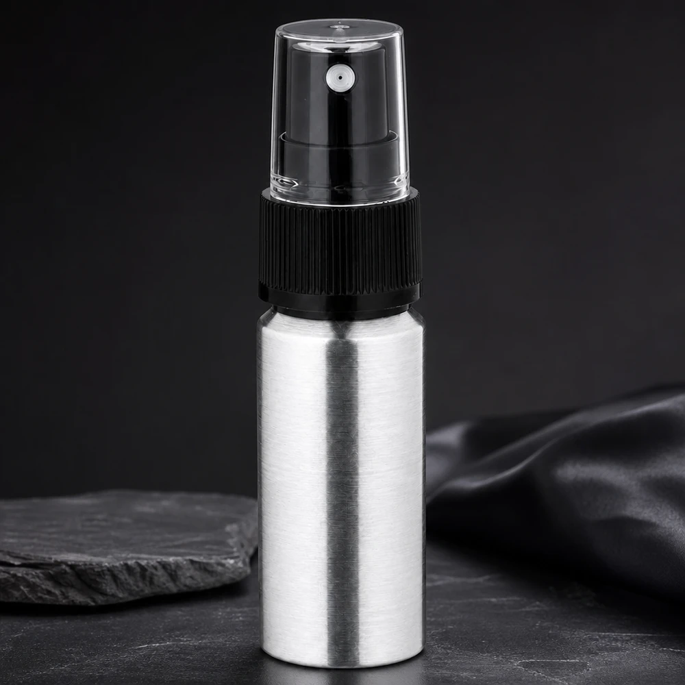 Hopea 20ml alumiinipullo läpinäkyvällä suihkupäällä liikkuviin sovelluksiin