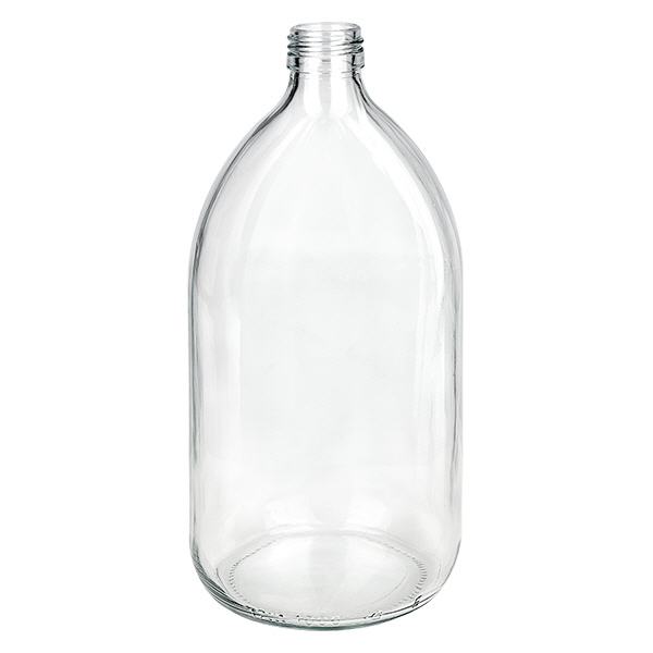 1000ml lääkepullo kirkas, ilman korkkia PP28 ApoGlas 1000ml lääkepullo kirkas, ilman korkkia PP28 ApoGlas