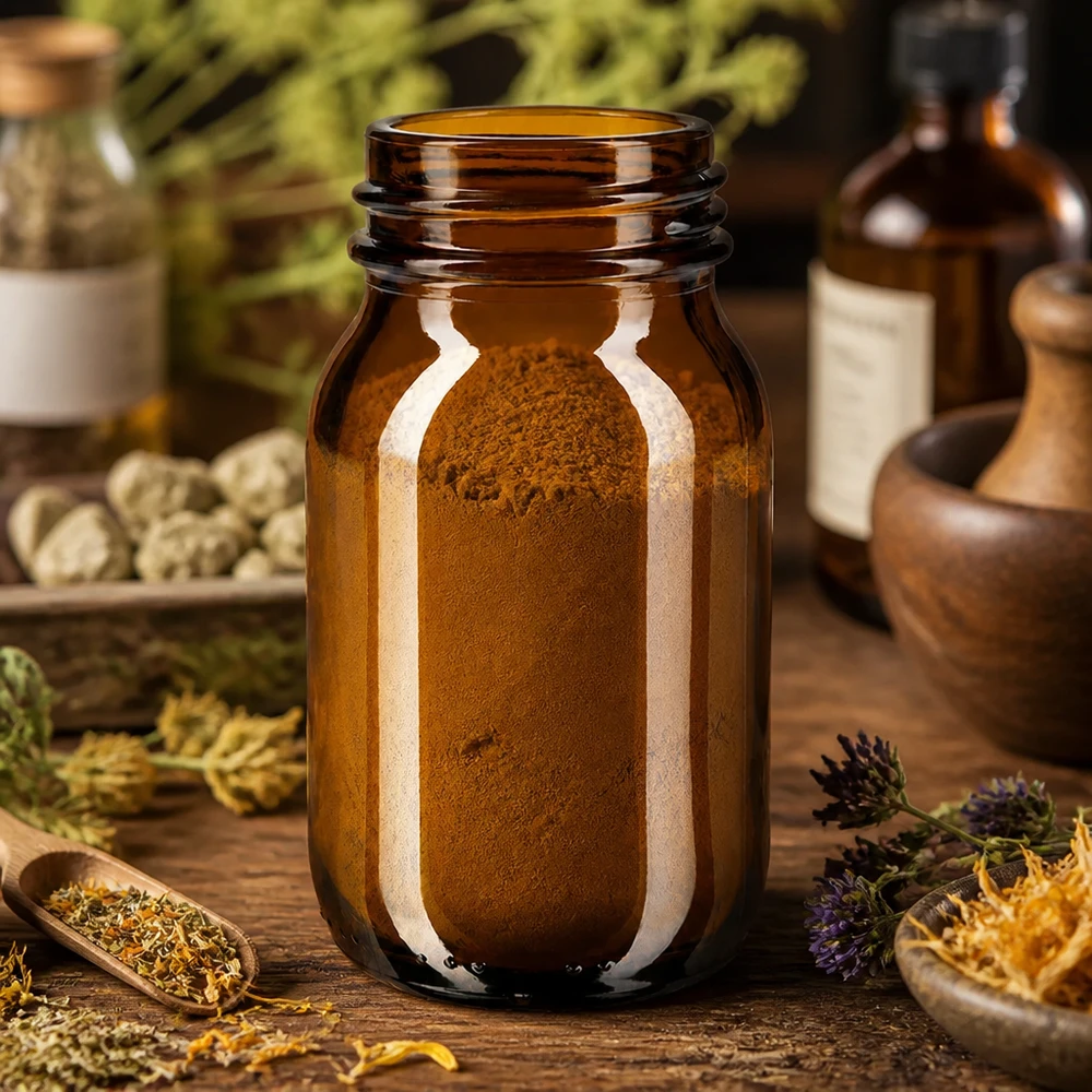 100ml leveäkaulainen pullo meripihkanväristä lasia 100ml meripihkanvärinen lasinen leveäkaulainen pullo, joka sopii luonnonkosmetiikkaan ja yrttiuutteisiin.