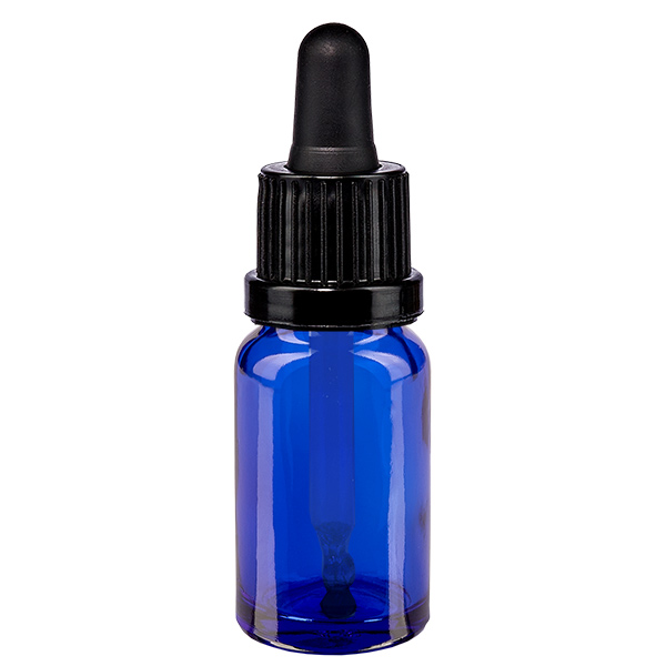 10ml pipettipullo musta tamper-evident-korkki BlueLine UT18/10