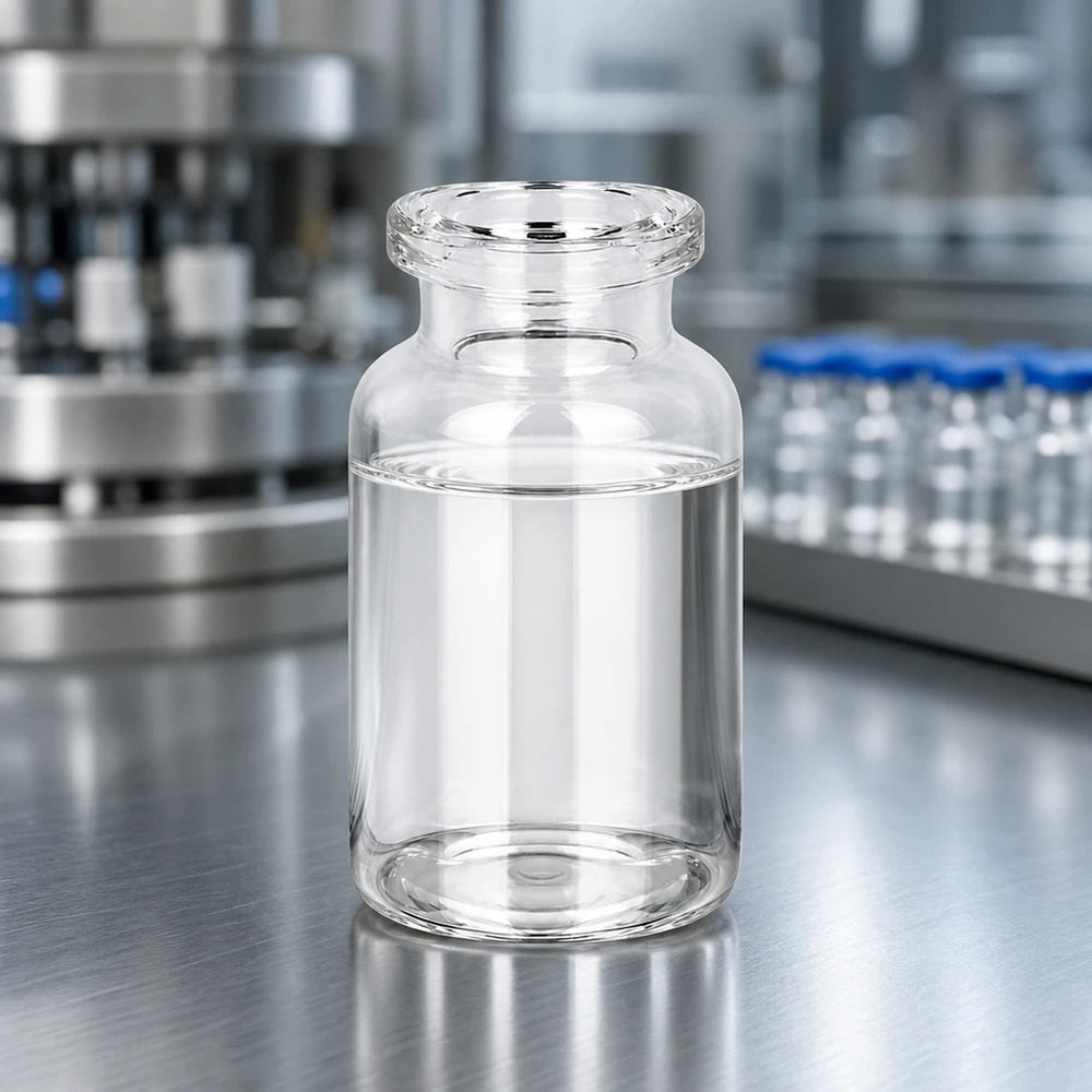 10ml Injektionsflasche Klarglas mit glatter Außenwand und verstärktem Boden für Druckbelastung