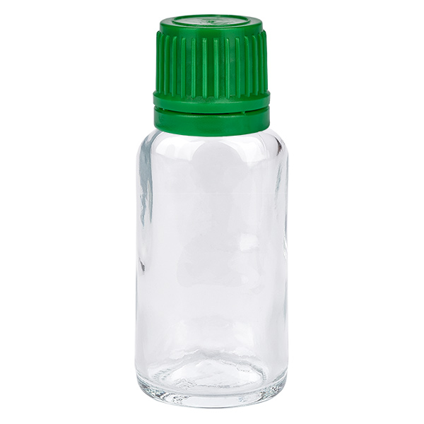 20ml pullo 11mm kierrekorkki vihreä väärentämisen estävä korkki ClearLine UT18/20 20ml pullo 11mm kierrekorkki vihreä väärentämisen estävä korkki ClearLine UT18/20
