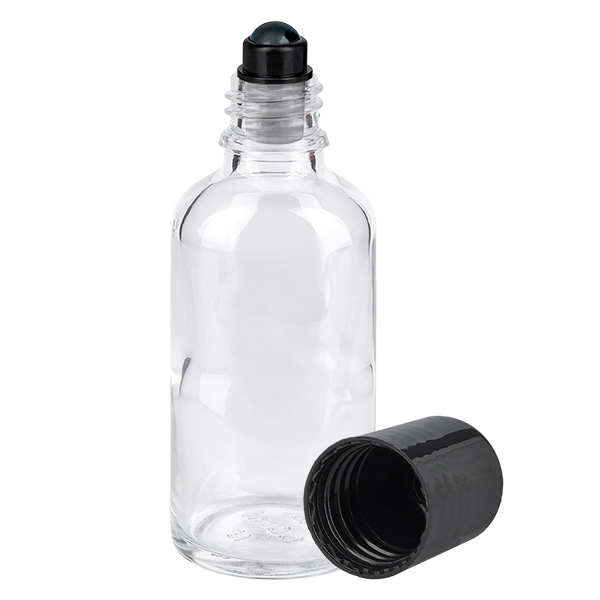 50ml roll-on pullo musta vakiokorkki ClearLine UT18/50 50ml roll-on pullo musta vakiokorkki ClearLine UT18/50