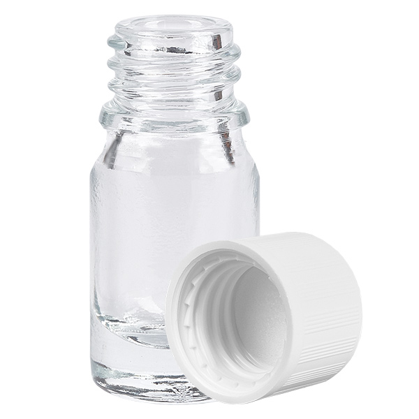 5ml pullo 11mm kierrekorkki valkoinen vakio lapsiturvallinen ClearLine UT18/5 ClearLine UT18/5 5ml pullo 11mm kierrekorkki valkoinen vakio lapsiturvallinen ClearLine UT18/5 ClearLine UT18/5