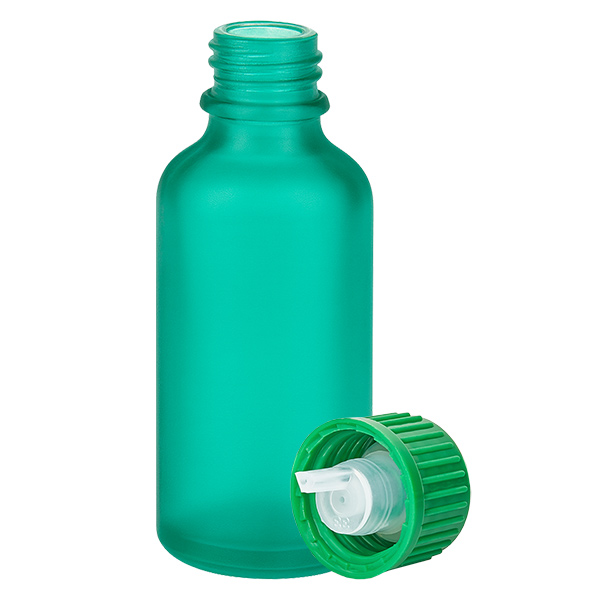 50ml tippapullo 0.8mm vihreä vakiokorkki GreenLine UT18/50
