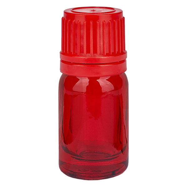 5ml pullo 11mm kierrekorkki punainen väärentämisen estävä korkki RedLine UT18/5 5ml pullo 11mm kierrekorkki punainen väärentämisen estävä korkki RedLine UT18/5