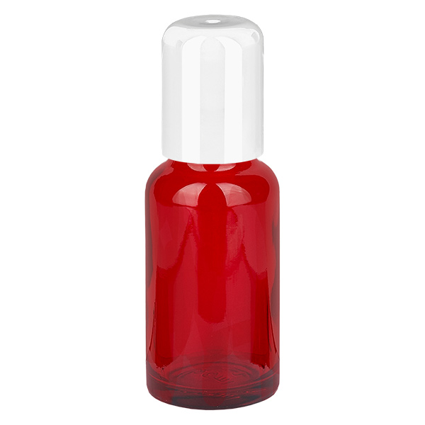 20ml roll-on-pullo valkoinen vakiokorkki RedLine UT18/20