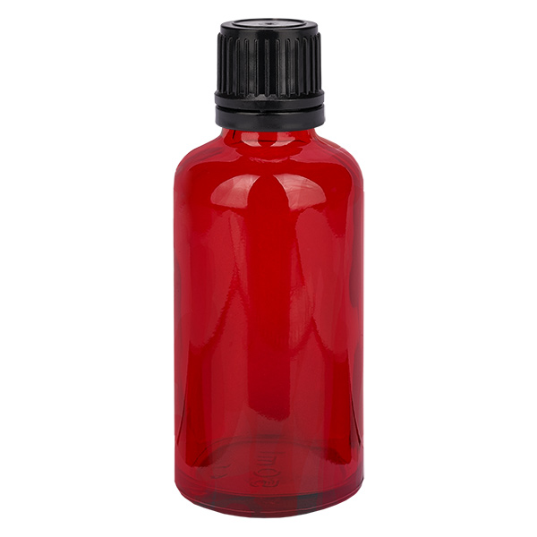 50ml (globulipullo) 8mm kaaderengas musta tamper-evident sulkeminen RedLine UT18/50 RedLine UT18/50