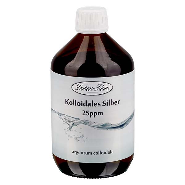 Kolloidinen hopea 25ppm 500ml Doktor-Klaus Kolloidinen hopea 25ppm 500ml Doktor-Klaus
