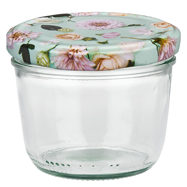 230ml juomalasit + BasicSeal kansi kukka minttu UNiTWIST