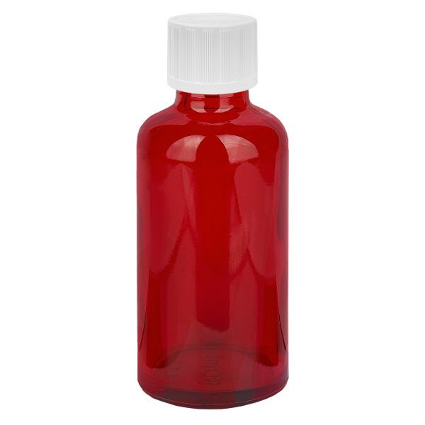 50ml pullo 11mm ruuvikorkki valkoinen vakio peukaloinninesto RedLine UT18/50 RedLine UT18/50