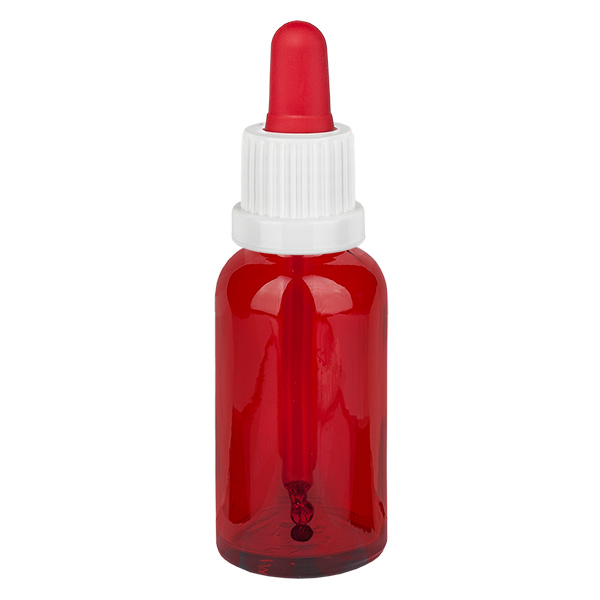 30ml pipettipullo valkoinen/punainen tamper-evident-suljin RedLine UT18/30 30ml pipettipullo valkoinen/punainen tamper-evident-suljin RedLine UT18/30