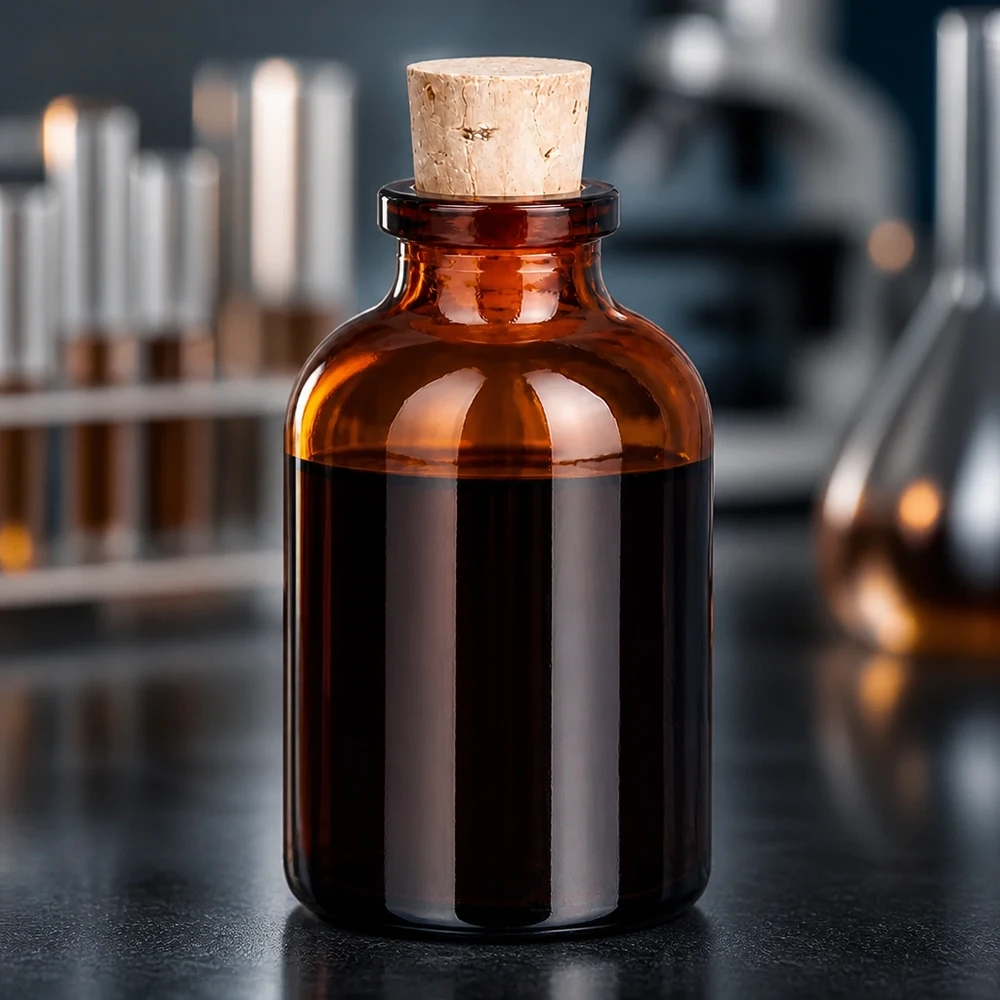 Luftdichte Braunglas Miniaturflasche 30ml mit Korken für Düfte und Extrakte