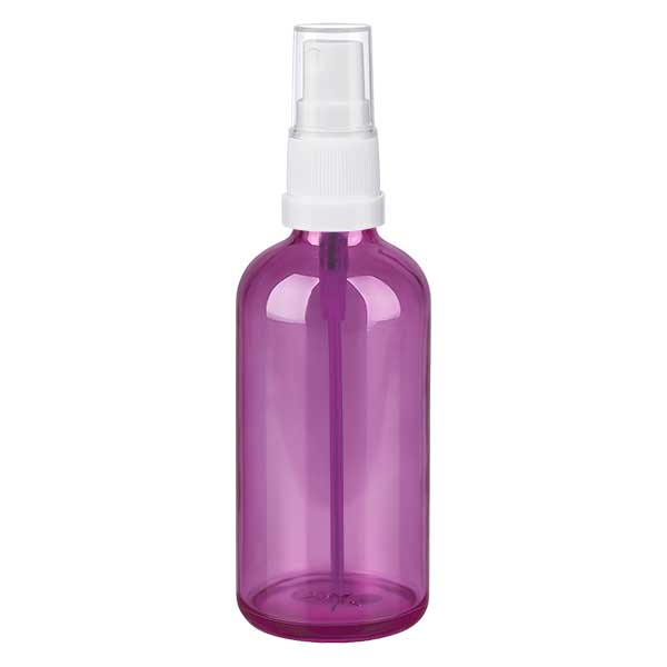 100ml ruiskupullo valkoinen/läpinäkyvä Standard PurpleLine UT18/100