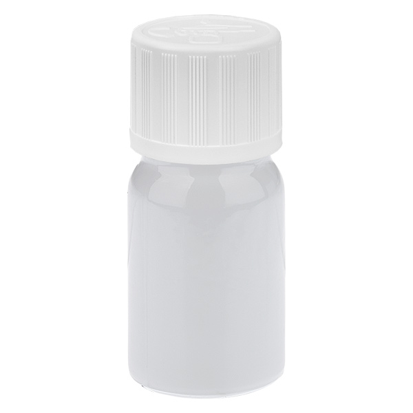 5ml Flasche 11mm Schraubverschluss weiß Standard Kindersicherung WhiteLine UT18/5 5ml Flasche 11mm Schraubverschluss weiß Standard Kindersicherung WhiteLine UT18/5