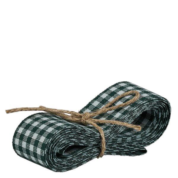 Kangasnauha vihreä/valkoinen koristeluun 300cm.