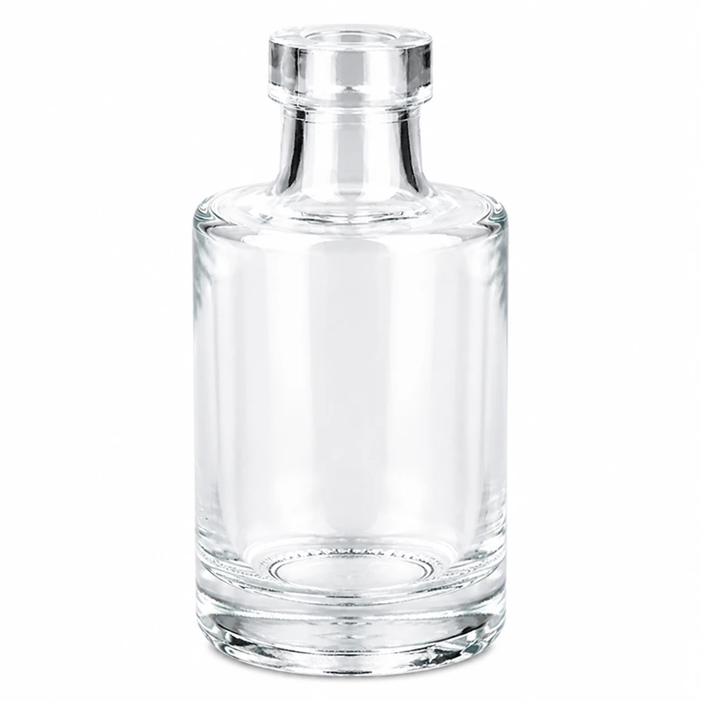 100ml Glasflasche "Marie" ohne Verschluss UNiTWIST 100ml lasipullo Marie ilman korkkia UNiTWIST läpinäkyvä tyhjä valkoinen tausta