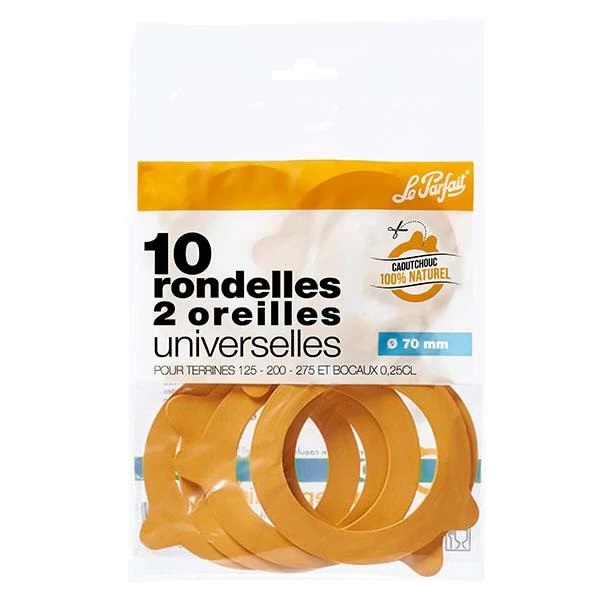 Bag 10 Standard Seal 70 mm Le Parfait® Super Bag 10 Standard Seal 70 mm Le Parfait® Super