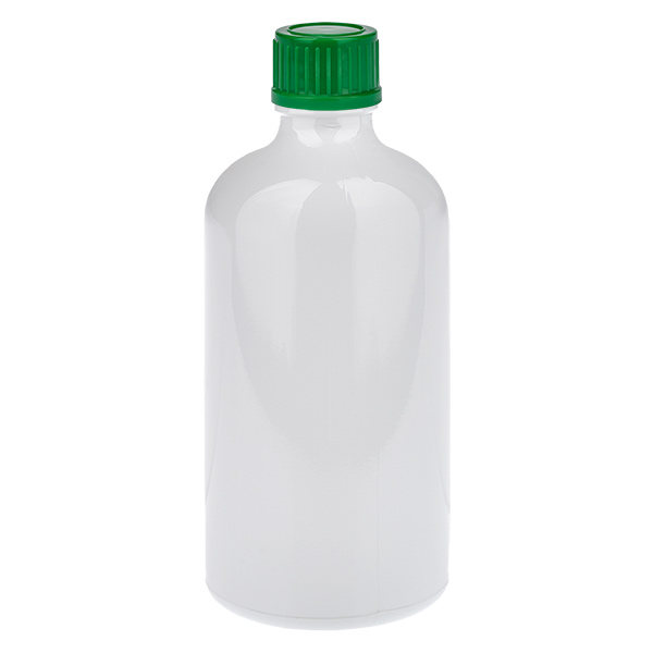 100 ml pullo 11 mm kierrekorkki vihreä Standard WhiteLine UT18/100