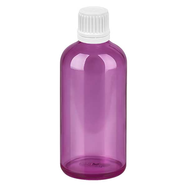 100ml tippapullo 0,7mm valkoinen Originality kierrekorkki PurpleLine UT18/100 PurpleLine UT18/100