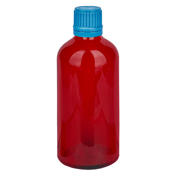 100ml pullo 11mm kierrekorkki sininen väärentämisen estävä korkki RedLine UT18/100