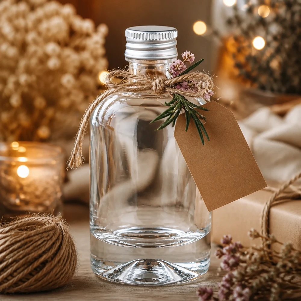 40ml Glasflasche "Sara" mit Schraubverschluss silber UNiTWIS 40ml Glasflasche "Sara" mit Schraubverschluss silber UNiTWIS