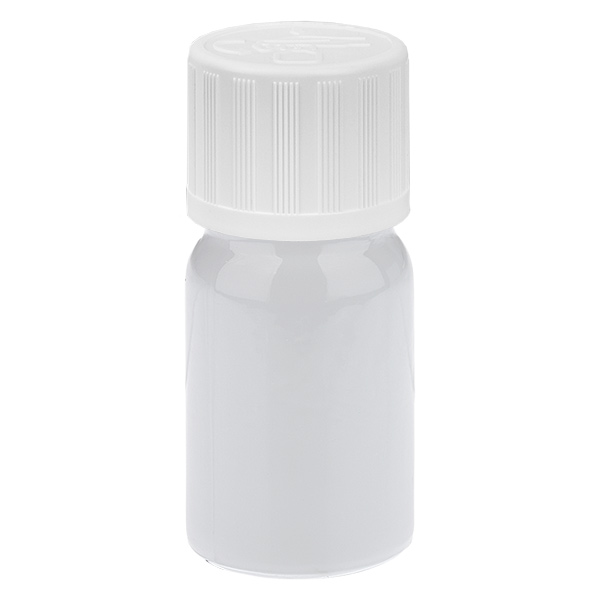 5 ml tiputuspullo, 1,2 mm, valkoinen, vakiokorkki, lapsiturvallinen WhiteLine UT18/5 5 ml tiputuspullo, 1,2 mm, valkoinen, vakiokorkki, lapsiturvallinen WhiteLine UT18/5