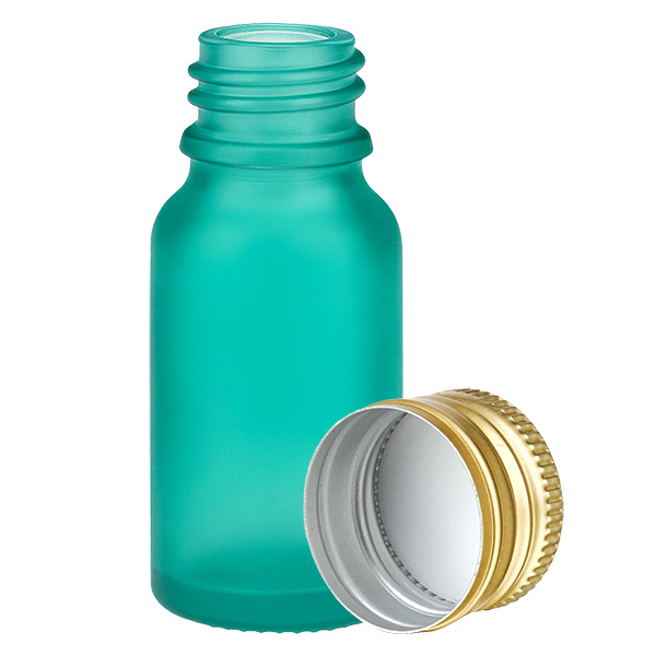 10ml pullo 11mm kierrekorkki Alu-Gold Standard GreenL. UT18/10 10ml pullo 11mm kierrekorkki Alu-Gold Standard GreenL. UT18/10