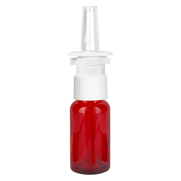 20ml nenäsumutepullo valkoinen/läpinäkyvä vakiosuljin RedLine UT18/20