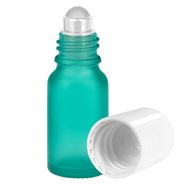 10ml roll-on-pullo valkoinen vakiokorkki GreenLine UT18/10 10ml roll-on-pullo valkoinen vakiokorkki GreenLine UT18/10