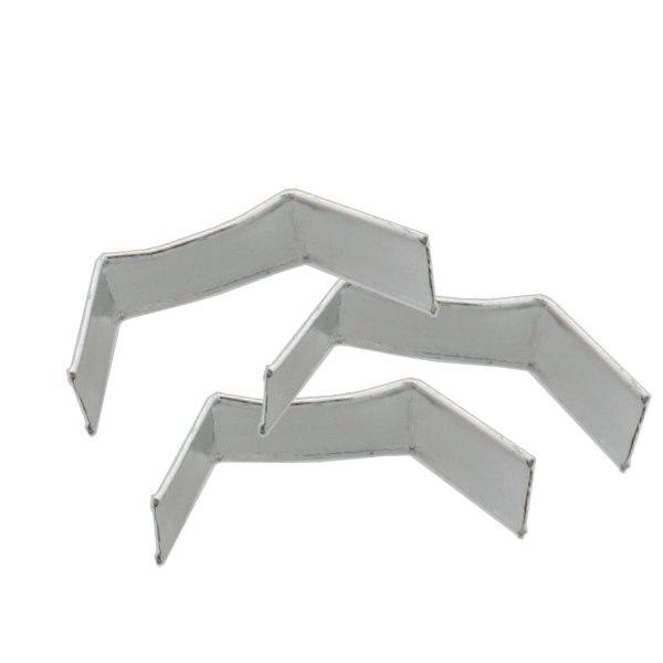 1 paperinen U-klipsi, pituus 40, hopea