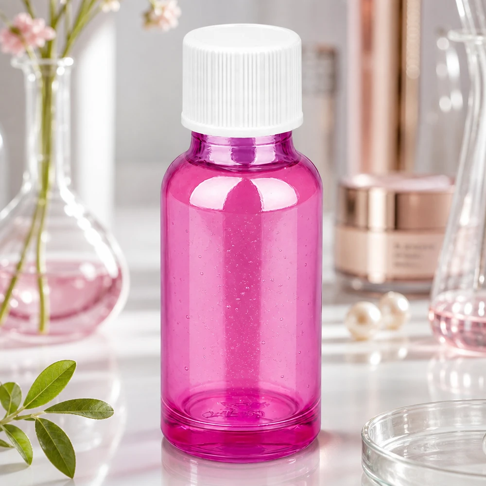 20ml pullo 11mm kierrekorkki valkoinen vakio PurpleLine UT18/20 PurpleLine UT18/20 Laadukas PurpleLine-lasipullo 20ml, jossa on valkoinen kierrekorkki tarkkaa annostelua varten.