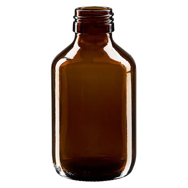 150ml lääkepullo ruskea, ilman korkkia PP28 ApoGlas
