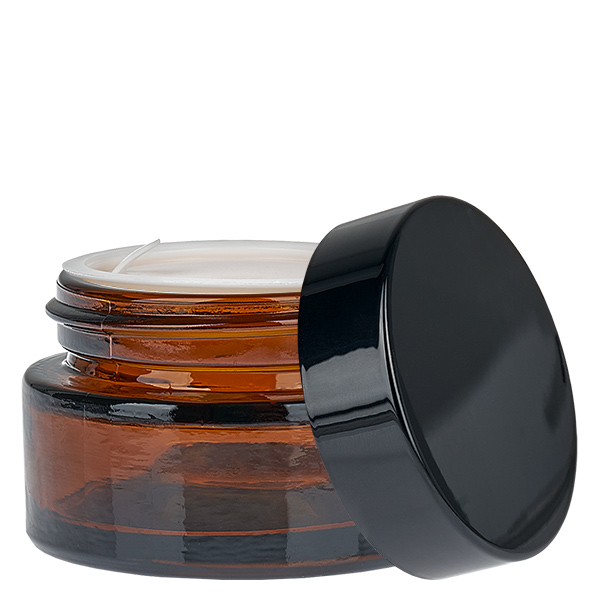Lasipurkki 20ml ruskea UNiTWIST-sisäkannella varustettuna Lasipurkki 20ml ruskea UNiTWIST-sisäkannella varustettuna