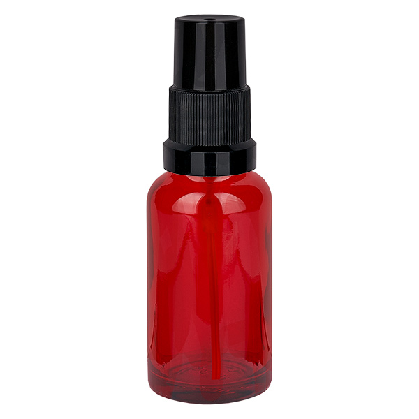 20ml ruiskupullo musta vakiokorkki RedLine UT18/20