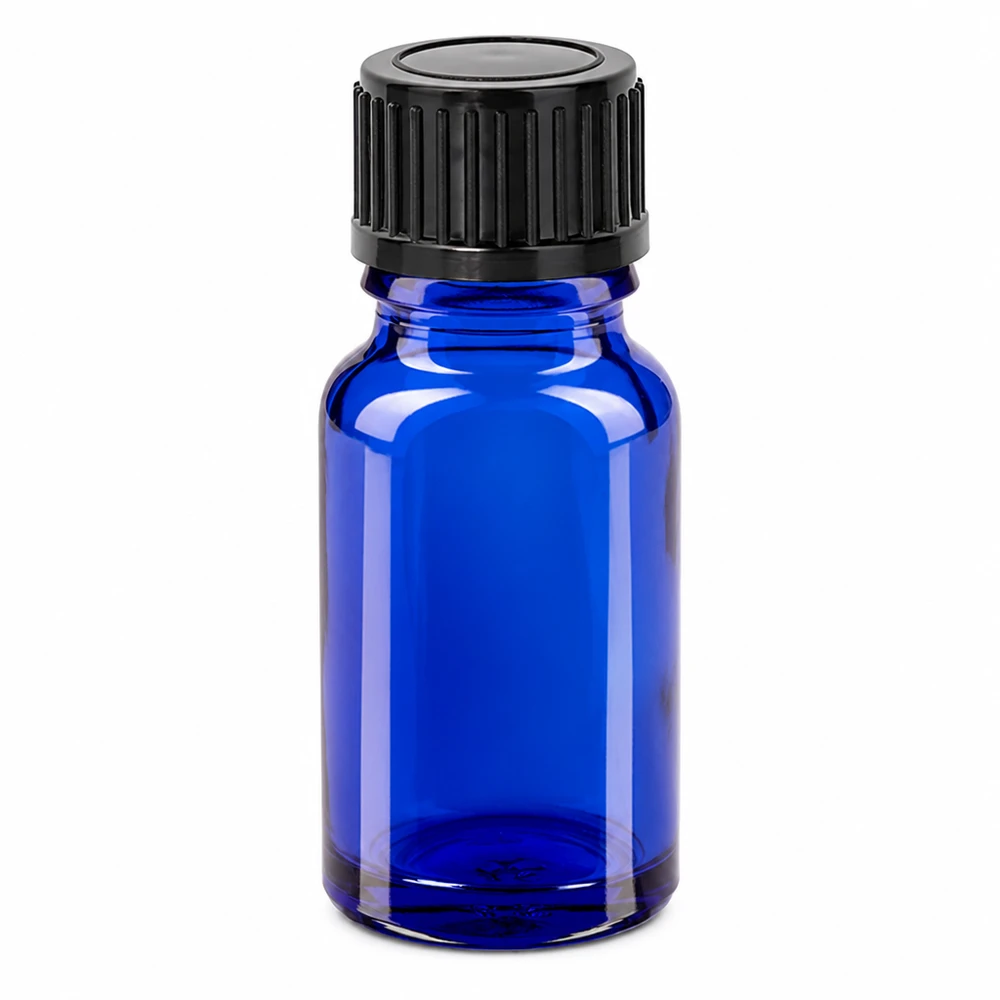 10ml pullo 11mm kierrekorkki musta standardi BlueLine UT18/10