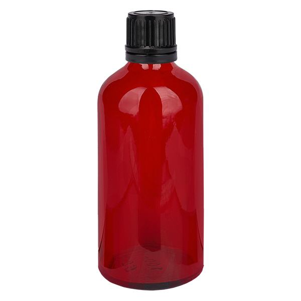 100ml pallopullo 8mm kaaderengas musta väärentämisen varmentava korkki RedL. UT18/100 100ml pallopullo 8mm kaaderengas musta väärentämisen varmentava korkki RedL. UT18/100