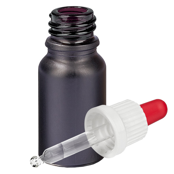 10ml pipettipullo valkoinen/punainen väärentämisen estävä suljin BlackLine UT18/10 10ml pipettipullo valkoinen/punainen väärentämisen estävä suljin BlackLine UT18/10