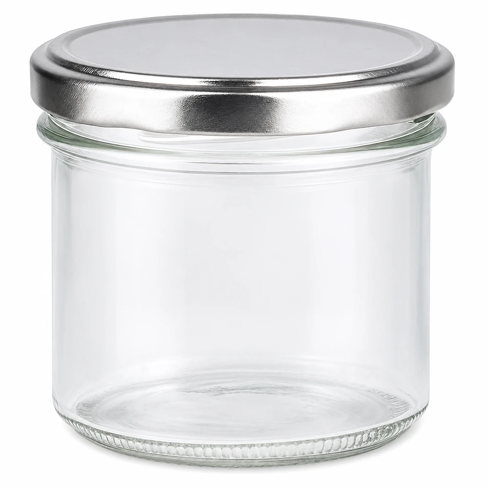 125ml juomalasit, joissa on BasicSeal-kansi hopea UNiTWIST.