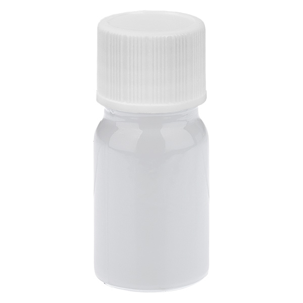 5ml Flasche 11mm Schraubverschluss weiß Standard WhiteLine UT18/5 5ml Flasche 11mm Schraubverschluss weiß Standard WhiteLine UT18/5