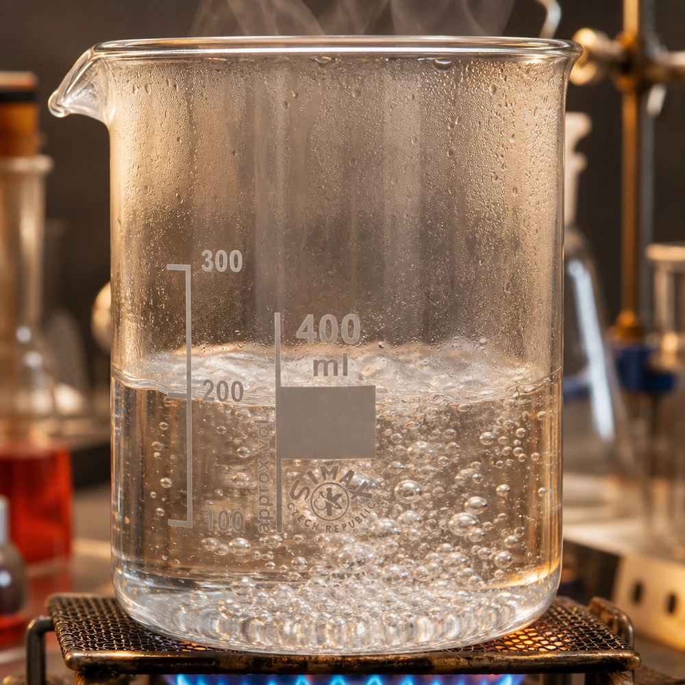 Juomalasi 400ml borosilikaattilasi, matala muotoinen Lämmönkestävä 400 ml:n dekantterilasi Bunsen-polttimella nesteiden lämmittämiseen laboratoriossa.