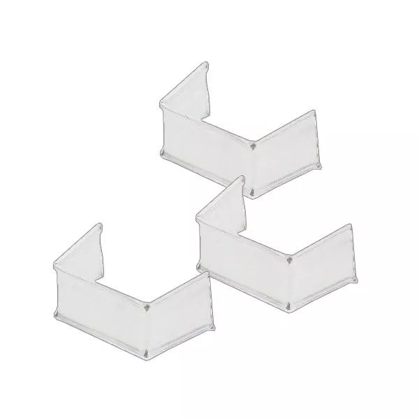 U-klipsi teippikiinnike valkoinen (100 kpl pakkaus) 33mm