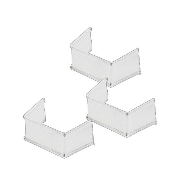 1 paperinen U-klipsi, pituus 33, valkoinen