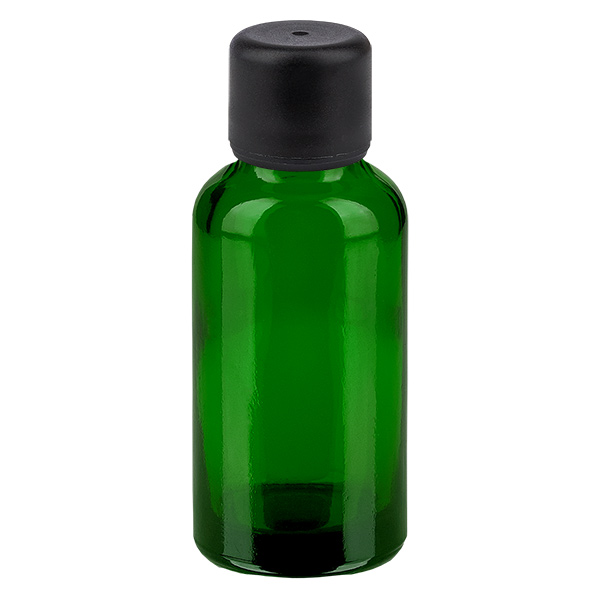 30ml pullo 11mm kierrekorkki musta väärentämisen estävä korkki GreenLine UT18/30