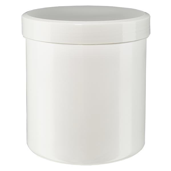 Voidepurkki 10g valkoinen valkoisella ruuvikannella (polypropeeni) (PP)