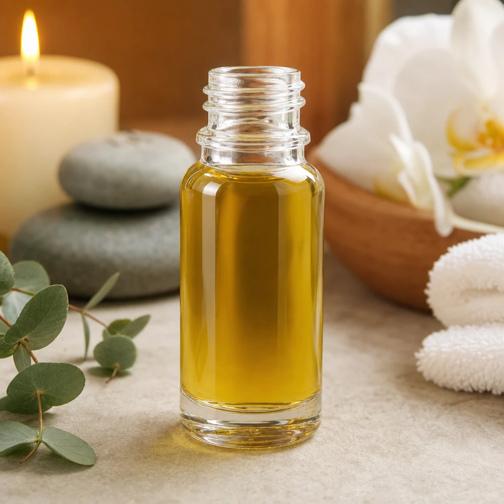 Kompakti 10ml ApoGlas apteekkipullo kristallinkirkkaassa muotoilussa aromaterapiasovelluksiin