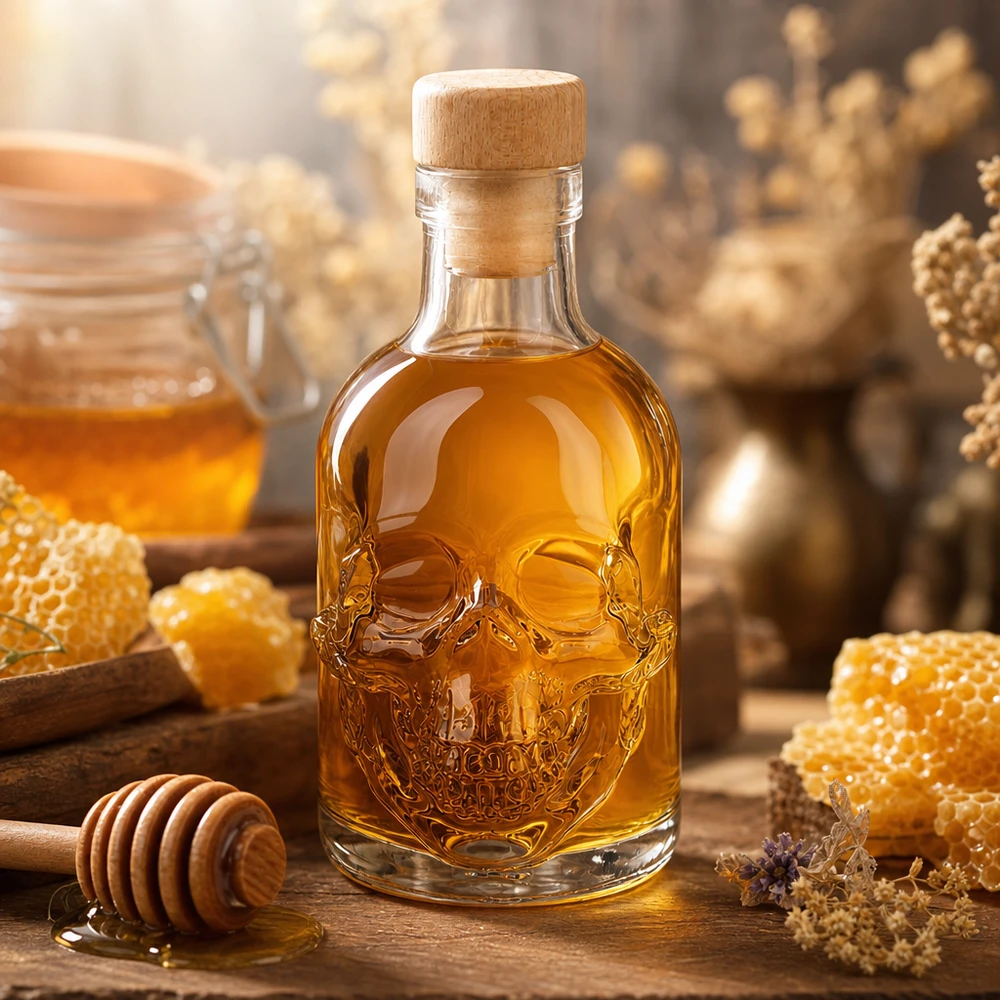 200ml Glasflasche "Jack" mit Holzgriff-Korken UNiTWIST