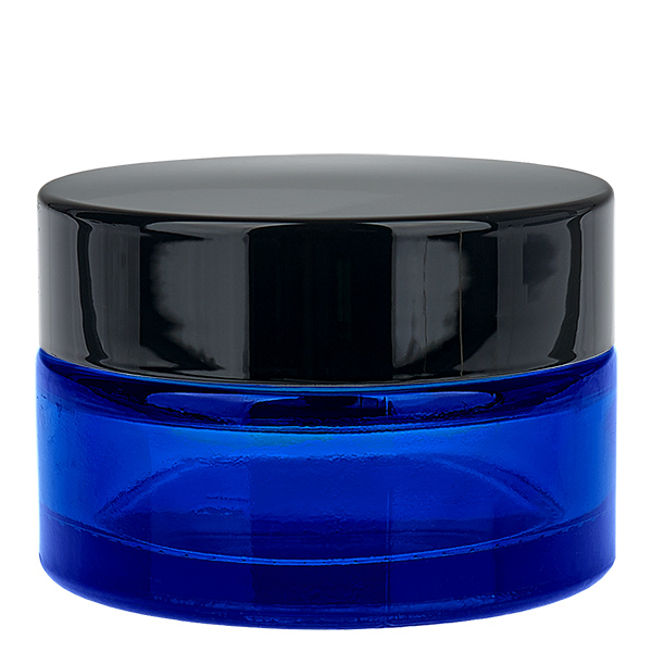 Lasipurkki 20ml sininen UNiTWIST-sisäkannella varustettuna Lasipurkki 20ml sininen UNiTWIST-sisäkannella varustettuna