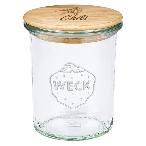 Puupäällyste "Chili" avec WECK verre à pied 160ml Puupäällyste "Chili" avec WECK verre à pied 160ml