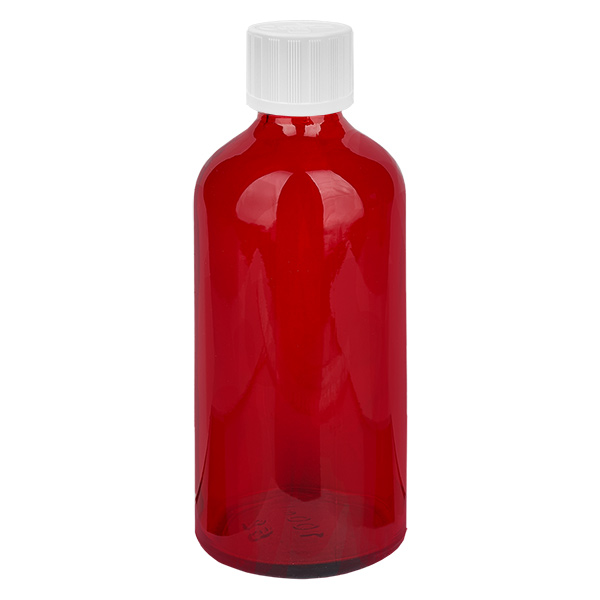 100ml pullo 11mm ruuvikorkki valkoinen vakio peukaloinninesto RedLine UT18/100 RedLine UT18/100